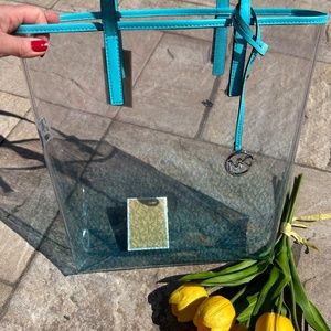 COPY - Michael Michael Kors Ocean Blue Clear Tote ( NEW with Tags)